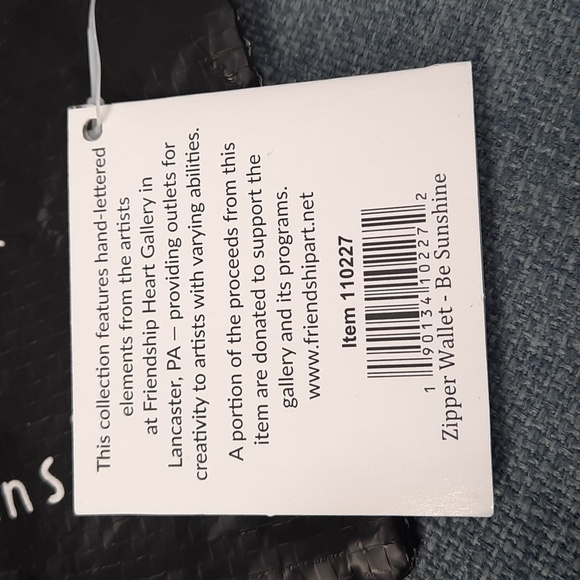 Coin Purse Wallet Post Consumer Recycled Material Be The Sunshine Cute Gift - Picture 4 of 5